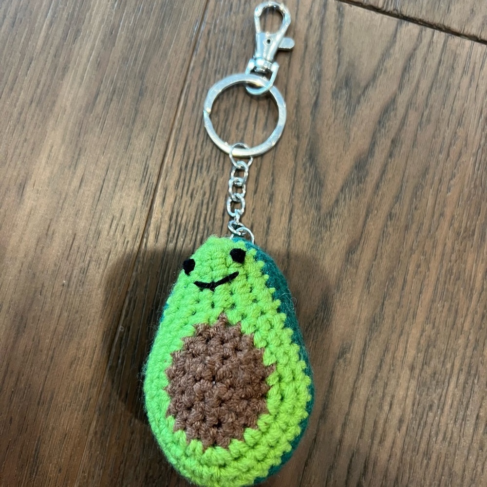 Avocado Keychain Crochet NWOT